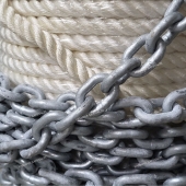 Конец якорный для лебедки с цепью (цепь-5/16"х10.6м), (веревка-9/16"х91м) A061108 Конец якорный для лебедки с цепью (цепь-5/16"х10.6м), (веревка-9/16"х91м) A061108