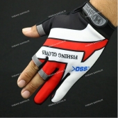 Перчатки для рыбалки Huwai красные с белым, р. L