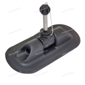 Уключина (овал) ПВХ чёрная