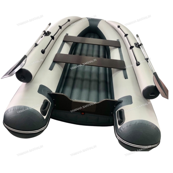 Лодка ПВХ "Хатанга PRO -360" НДНД фальшборт (серая-двухцветная)