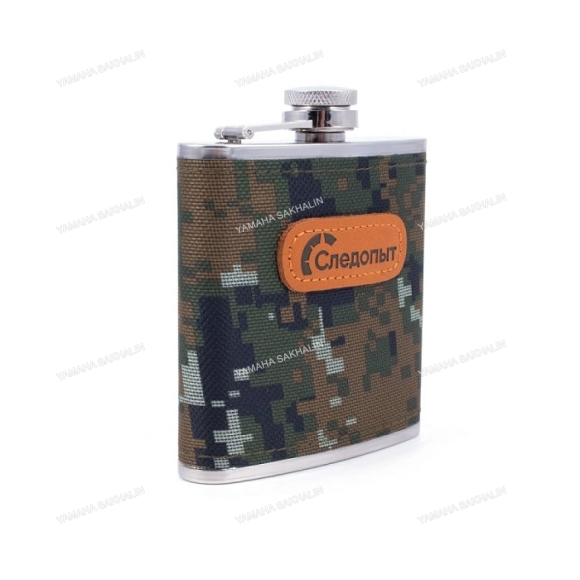 Фляжка "СЛЕДОПЫТ", в оплетке из oxford camo pixel, 180 мл PF-BD-F20
