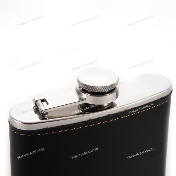 Фляжка «СЛЕДОПЫТ - Browny» в кож. оплете, 240 мл, цв. корич./100/