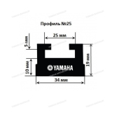 Склиз Garland 25 профиль для снегоходов Yamaha с гусенецией 121" 25-4311-3-01-01 Склиз Garland 25 профиль для снегоходов Yamaha с гусенецией 121" 25-4311-3-01-01