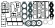 Прокладки, комплект, Yamaha 150-200 6G5-W0001-A3 Прокладки, комплект, Yamaha 150-200 6G5-W0001-A3