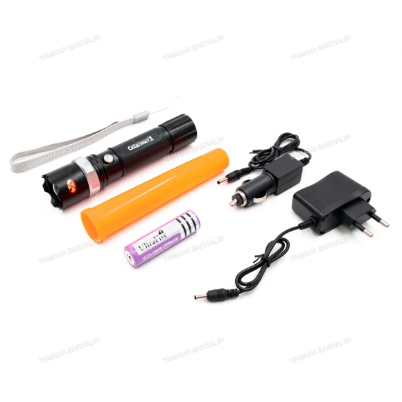 Фонарь ручной "СИБИРСКИЙ СЛЕДОПЫТ-Эксперт", 1L, zoom, аккум. 220В+12В, 3хААА/100/