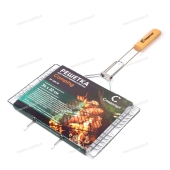 Решетка для гриля и барбекю плоская "СЛЕДОПЫТ" Camping 34х22х1,5 см/32/