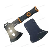 Топор туристический "СЛЕДОПЫТ" 240*130*85 мм, 350 гр., обрез.ручка с оранж. вставками, в чехле/60/40 Топор туристический "СЛЕДОПЫТ" 240*130*85 мм, 350 гр., обрез.ручка с оранж. вставками, в чехле/60/40