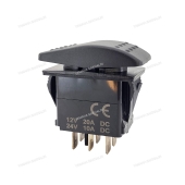 Включатель (On)-Off-(On), DPDT, 12V, 20A SF50703-7-A1 Включатель (On)-Off-(On), DPDT, 12V, 20A SF50703-7-A1