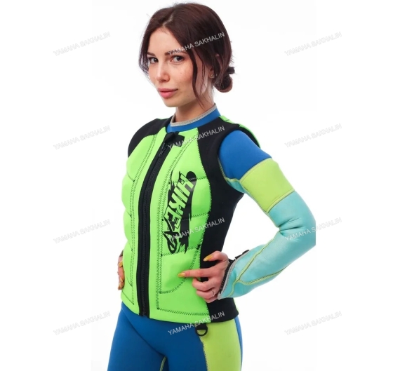 Водный спортивный жилет hikeXp Anti shock Green-black neopren, woman XS 101GB-511XS Водный спортивный жилет hikeXp Anti shock Green-black neopren, woman XS 101GB-511XS