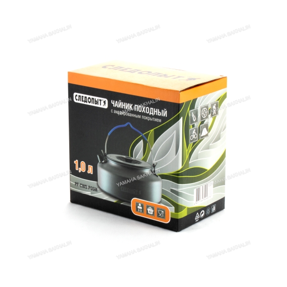 Чайник походный мал. "СЛЕДОПЫТ", 1,0 л, с анодир. покрытием/24/