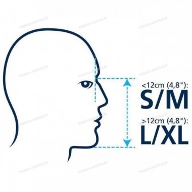 Маска с трубкой FREE BREATH, черная, размер L-XL SF70584-2BL Маска с трубкой FREE BREATH, черная, размер L-XL SF70584-2BL