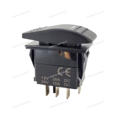 Включатель (On)-Off-(On), SPDT, 12V, 20A SF50713-5-4P-A4BW Включатель (On)-Off-(On), SPDT, 12V, 20A SF50713-5-4P-A4BW