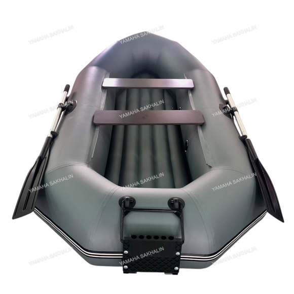 Лодка ПВХ "Бахта-290"Т (надувное дно) гребная 2-местная (серая)