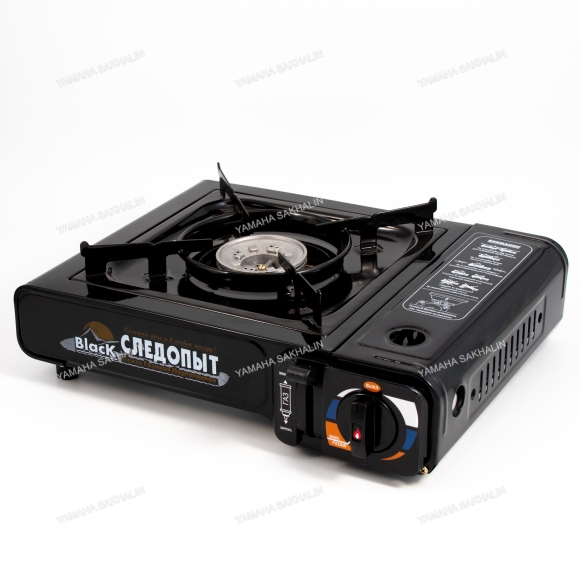 Плита наст. газовая "СЛЕДОПЫТ - Black" (с переходником)/6/ Плита наст. газовая "СЛЕДОПЫТ - Black" (с переходником)/6/