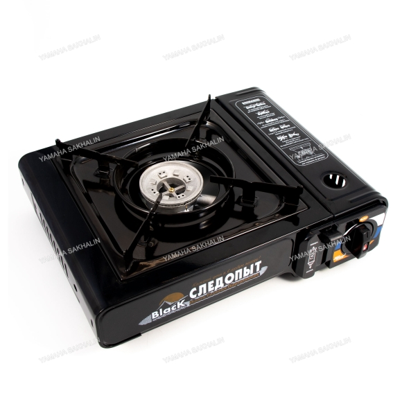 Плита наст. газовая "СЛЕДОПЫТ - Black" (с переходником)/6/ Плита наст. газовая "СЛЕДОПЫТ - Black" (с переходником)/6/