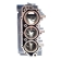Блок цилиндров Yamaha 40V, 50H (EO, ETO) 6H4-15100-13