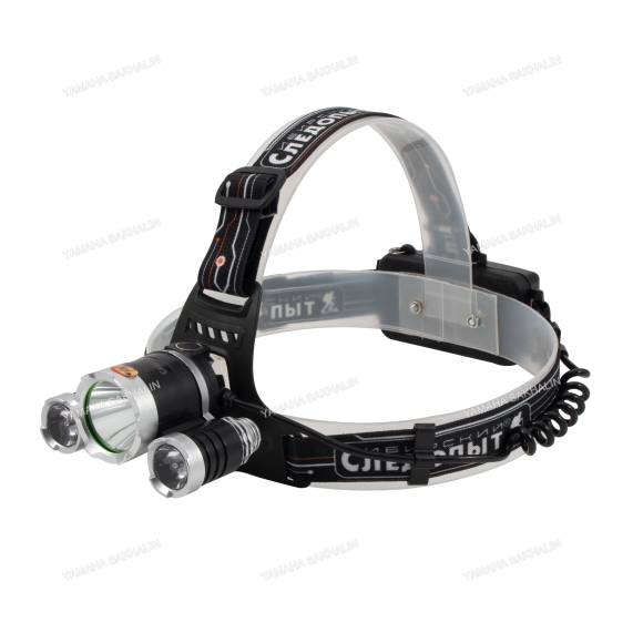 Фонарь налобный "Сибирский Следопыт -Fisher", 1LED WARM + 2 LED UV ,аккум.220В/100/60/