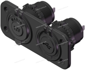 Разъём 12V 20A плюс USB SF50781-2 Разъём 12V 20A плюс USB SF50781-2