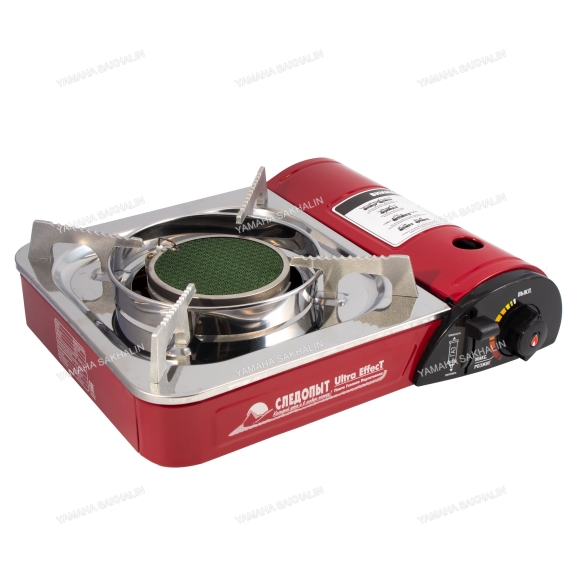 Плита наст. газовая "СЛЕДОПЫТ - UltraEffect", керам. (с переходником)/6/