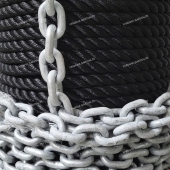 Конец якорный для лебедки с цепью (цепь-1/4"х6м), (веревка-1/2"х91м) A061105 Конец якорный для лебедки с цепью (цепь-1/4"х6м), (веревка-1/2"х91м) A061105