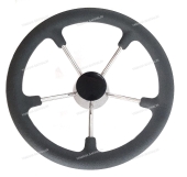 Руль 343 мм, нерж. 304 сталь серый SF80606-202 Руль 343 мм, нерж. 304 сталь серый SF80606-202