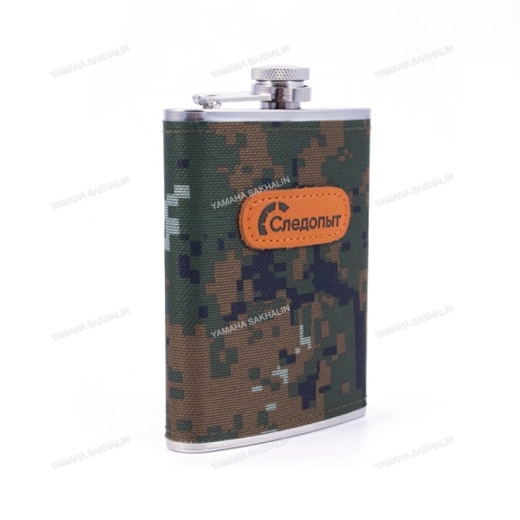 Фляжка "СЛЕДОПЫТ", в оплетке из oxford camo pixel, 240 мл PF-BD-F21