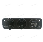 Разъём 12V 20A плюс USB плюс вольтметр SF50781-24 Разъём 12V 20A плюс USB плюс вольтметр SF50781-24