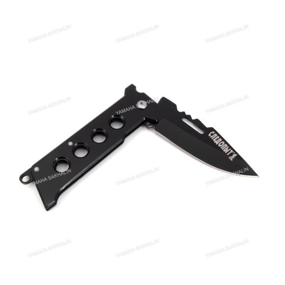 Нож туристический "СЛЕДОПЫТ", дл. клинка 70 мм, с открывашкой, на блистере/360/