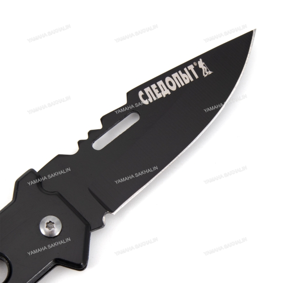 Нож туристический "СЛЕДОПЫТ", дл. клинка 70 мм, с открывашкой, на блистере/360/