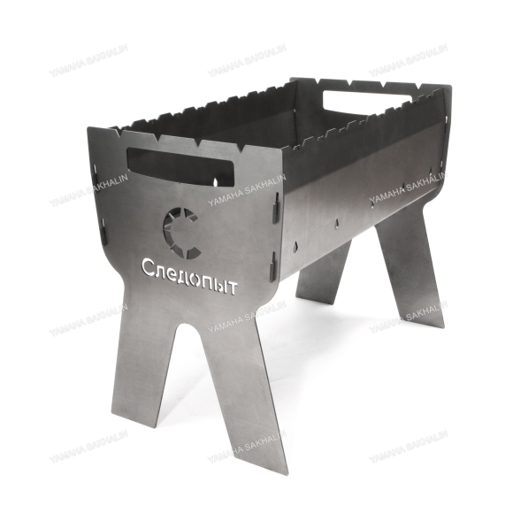 Мангал фигурный "Следопыт" складной, 502х290х400 мм, толщина 2 мм, без шампуров, в сумке