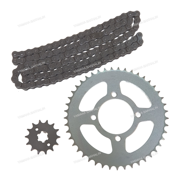Цепь и звёздочки (комплект) для YBR-125 5VL-W001A-00 Цепь и звёздочки (комплект) для YBR-125 5VL-W001A-00
