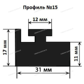 Склиз Polaris 11 (15) профиль, 1422 мм (белый) 211-56-85 Склиз Polaris 11 (15) профиль, 1422 мм (белый) 211-56-85