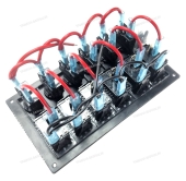 Панель, 6 переключателей 12V, 24V SF50720-6 Панель, 6 переключателей 12V, 24V SF50720-6