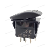 Включатель On-Off-On, SPDT, 12V, 20A SF50713-A4BW Включатель On-Off-On, SPDT, 12V, 20A SF50713-A4BW