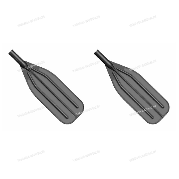Комплект лопастей весла 35 мм, Boat-plastic, 455x170 мм, полипропилен, черный (2 шт)