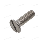 Винт с потайной головкой прямым шлицем М6х20 Винт с потайной головкой прямым шлицем М6х20
