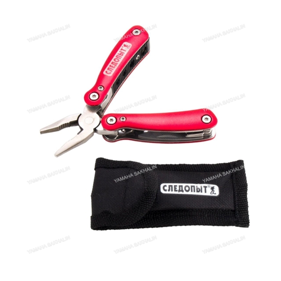 Мультитул (плоскогубцы) "СЛЕДОПЫТ", 70х33х18 мм, 9 предметов, в чехле, в коробке/96/120/