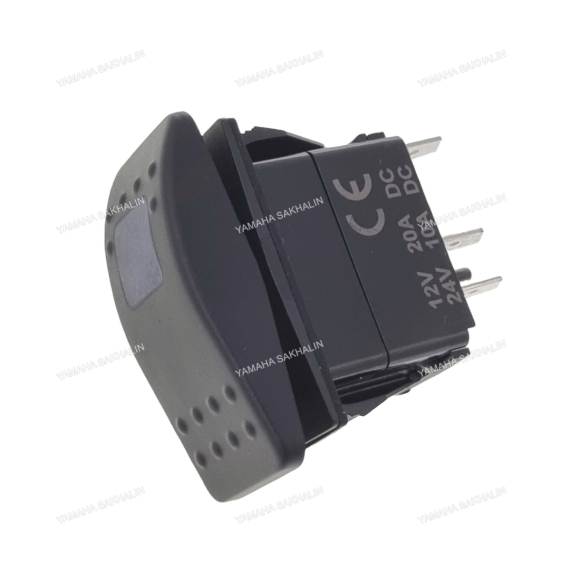 Включатель (On)-Off-On, DPDT, 12V, 20A SF50708-5-A3BB