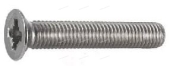 Винт с потайной головкой с крестообразным шлицем нержавеющий DIN965 4Х10 А4 Винт с потайной головкой с крестообразным шлицем нержавеющий DIN965 4Х10 А4