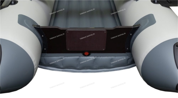 Лодка надувная моторная Хатанга-350 НДНД св.серый/т.серый
