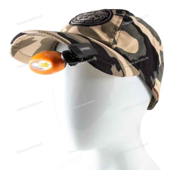 Фонарь для кепки "СИБИРСКИЙ СЛЕДОПЫТ-Планк", 1 COB, 2х2032/600/
