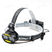 Фонарь налобный "СИБИРСКИЙ СЛЕДОПЫТ-Радиант", 4 LED + 2 COB, аккум. 220В