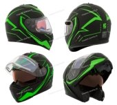 Шлем снегоходный модулярный CKX TRANZ 1.5 RSV VISION EDL, зеленый матовый, (XL) Шлем снегоходный модулярный CKX TRANZ 1.5 RSV VISION EDL, зеленый матовый, (XL)