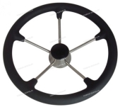 Руль 343 мм, нерж. 304 сталь черный SF80606-201 Руль 343 мм, нерж. 304 сталь черный SF80606-201