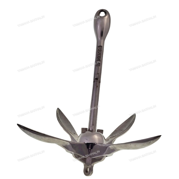 Якорь раскладной, кошка, 2,5кг нержавеющая сталь, полированный A010302