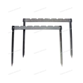 Мангал походный "Следопыт" складной (2 стойки), 500х350 мм, толщина 0,8 мм, без шампуров