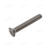 Винт с потайной головкой прямым шлицем М6х40 Винт с потайной головкой прямым шлицем М6х40
