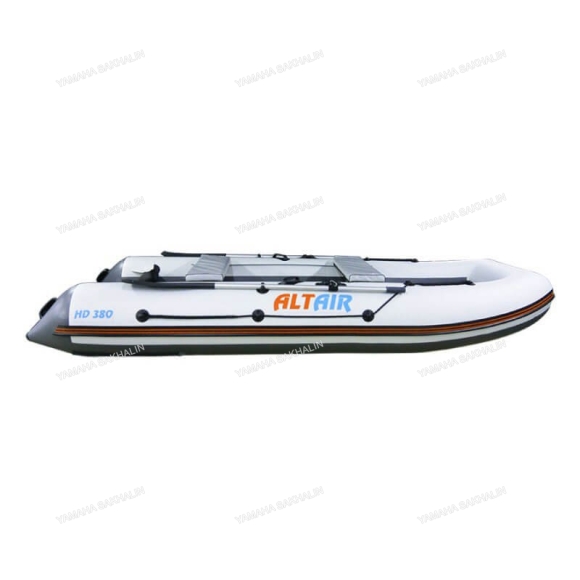 Лодка надувная моторная ALTAIR HD380 с НДНД белый/серый